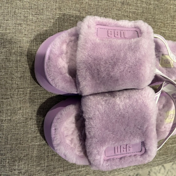 Fluff Yeah Ugg Purple Slingback Slippers Size 9 - Picture 6 of 6